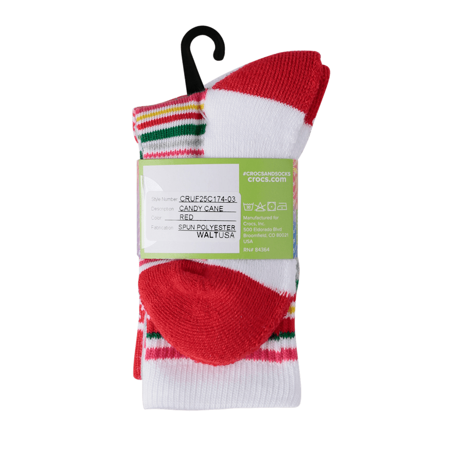 CrocsSocks Candy Cane 3-Pack - Image 9