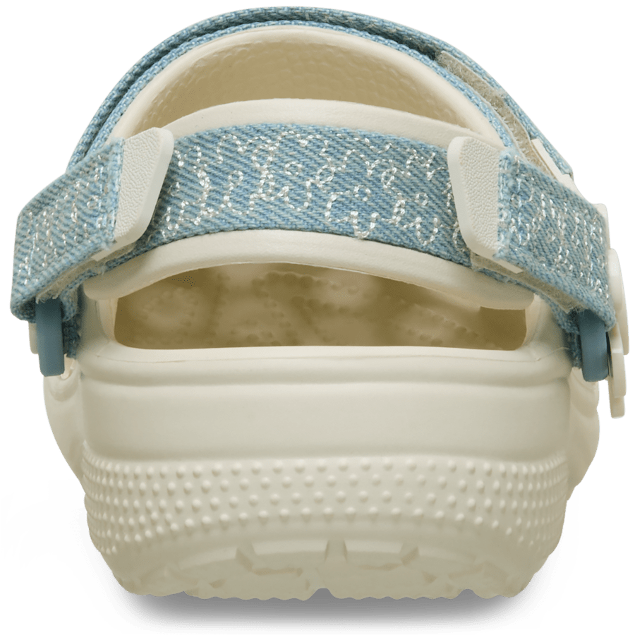 Kids’ Classic Denim Flower Adjustable Backstrap Clog - Image 6