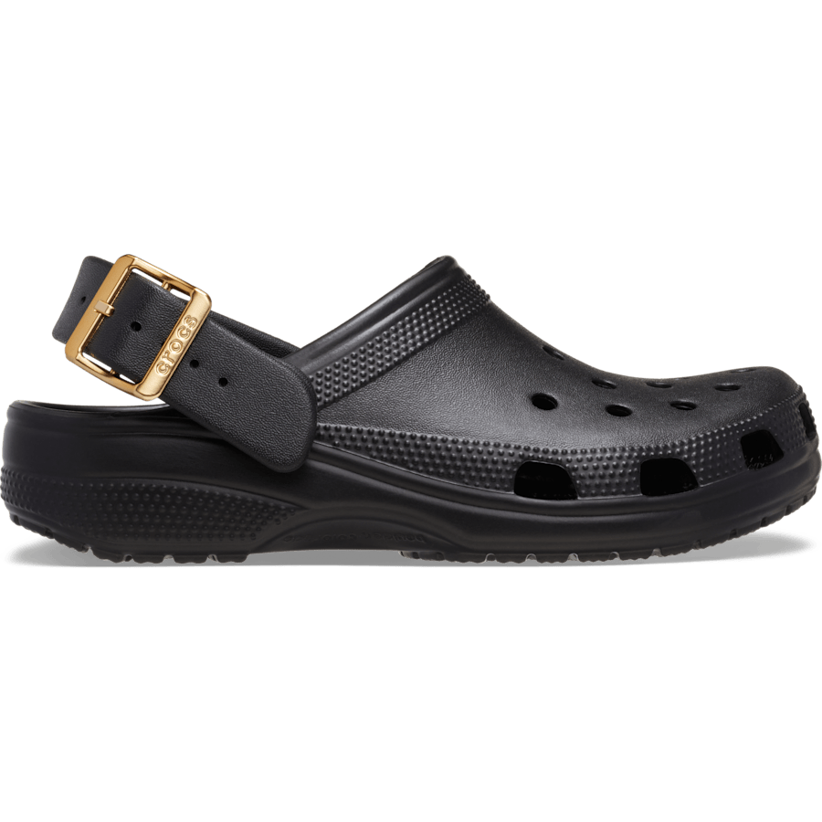 Classic Metallic Buckle Clog