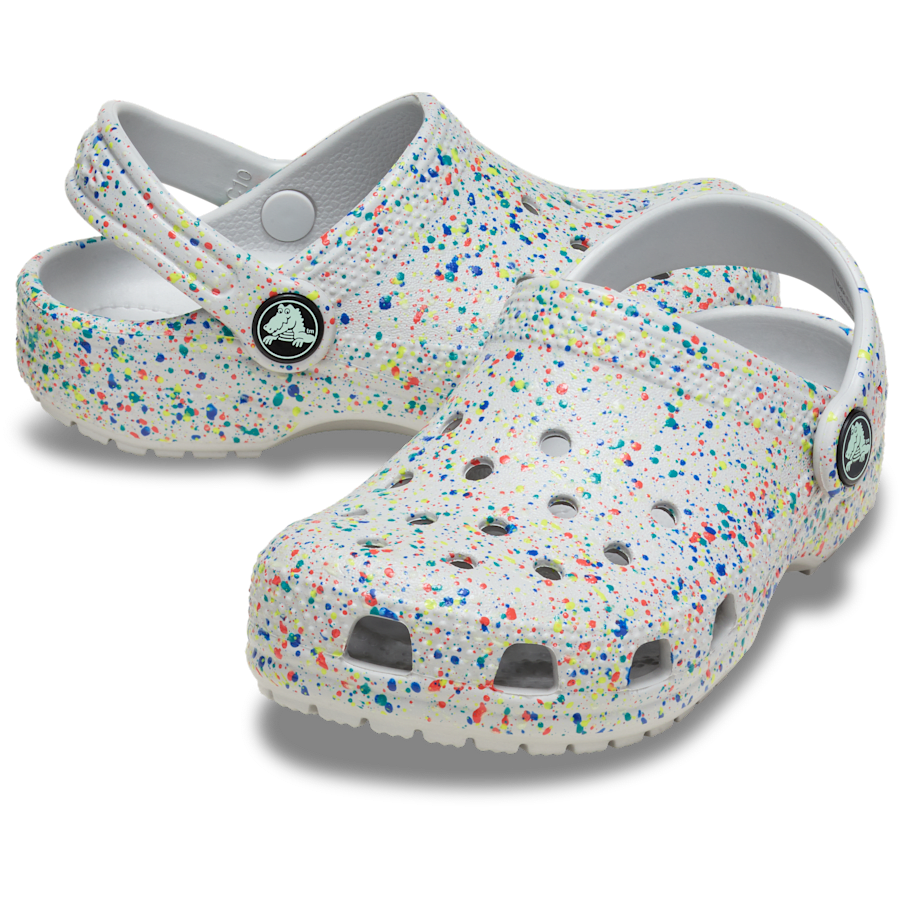 Kids' Classic Glow Paint Splatter Clog - Image 2