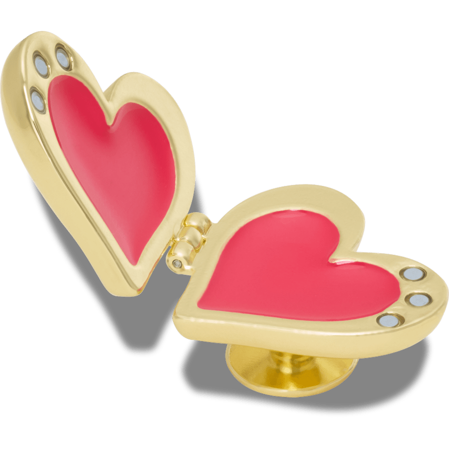 Gold Bubble Locket Heart