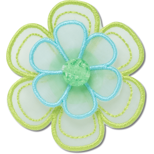 Green Mesh Flower