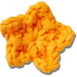 Crafted Crochet Orange Star